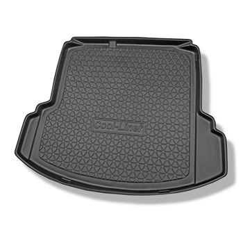 Tapis de coffre adapté pour Volkswagen Jetta NCS Berline (01.2011-2018) - bac de coffre - protection de coffre voiture - avec cavité gauche et droite