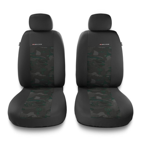 Housses de siège avant adaptées pour Alfa Romeo Stelvio (2017-2019) - housse siege voiture universelles - couverture siege conducteur - 2UNE-GR