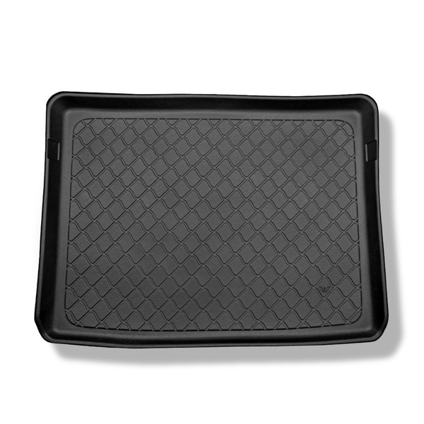 Tapis de coffre adapté pour Mercedes-Benz Classe B W246, W247 Sports Tourer (10.2011-....) - bac de coffre - protection de coffre voiture - coffre supérieur; avec plancher double du coffre (avec EASY VARIO PLUS SYSTEM (surface de chargement plate)); non p