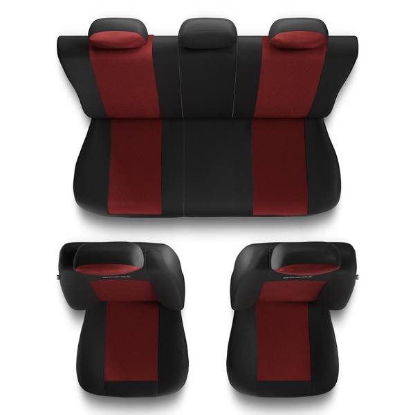 Housses de siège adaptées pour Honda HR-V I, II (1998-2019) - housse siege voiture universelles - couverture siege - S-RD