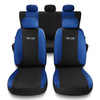 Housses de siège adaptées pour Alfa Romeo 146 (1994-2001) - housse siege voiture universelles - couverture siege - TG-BL