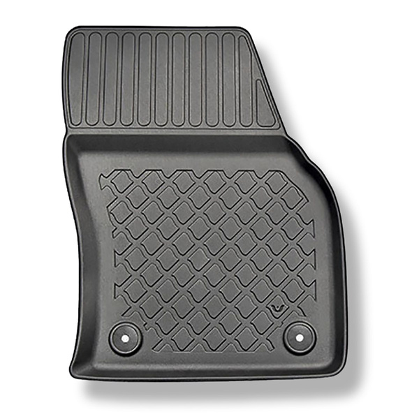 Tapis de sol en TPE adapté pour Audi Q3 F3 SUV, Sportback (08.2018-....) - aussi pour la version Quattro; aussi avec boîte hybride TFSI e Plug-in Hybrid - tapis de voiture - noir