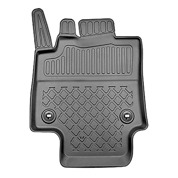 Tapis de sol en TPE adapté pour Toyota RAV4 V SUV (01.2019-....) - avec boîte manuelle - tapis de voiture - noir