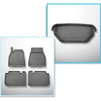Kit tapis de coffre et tapis de voiture TPE pour: Tesla Model S 0 Coupé (01.2021
