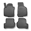 Tapis de sol en TPE adapté pour Volkswagen Golf V, VI Hayon (12.2015-10.2022) - tapis de voiture - noir