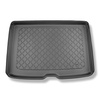 Tapis de coffre adapté pour Volvo EX30 SUV (12.2023-....) - bac de coffre - protection de coffre voiture - coffre supérieur; plancher amovible en la position la plus basse