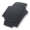 Tapis de sol en caoutchouc adapté pour Volkswagen up! Hayon (2011-2023) - tapis de voiture - noir - 2 pcs.