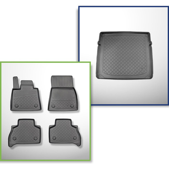 Kit tapis de coffre et tapis de voiture TPE pour: BMW X5 G05 SAV (11.2018-....) 