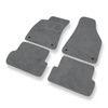 Tapis de Sol Velours adapté pour Audi A4 II B6 Avant, Cabriolet, Berline (2000-2005) - Premium tapis de voiture - gris