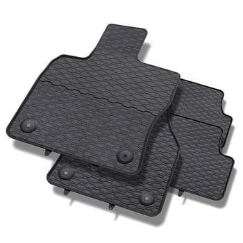 Tapis de sol en caoutchouc adapté pour Seat Ateca (2016-....) - tapis de voiture - noir