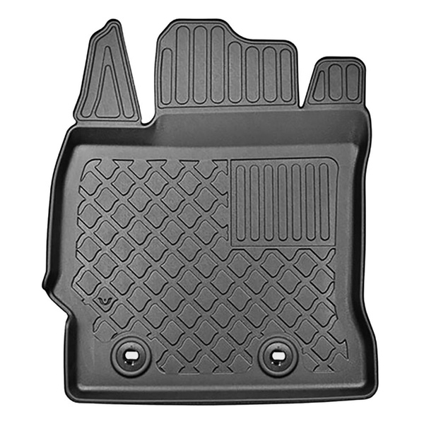 Kit tapis de coffre et tapis de voiture TPE pour: Toyota Auris II Touring Sports (07.2013-12.2018) - coffre inférieur;sans double plancher de coffre;aussi avec boîte hybride