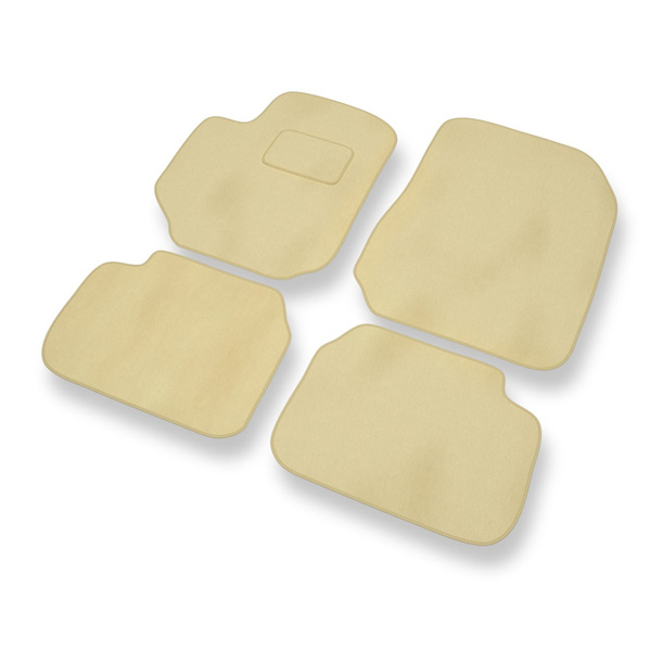 Tapis de Sol Velours adapté pour Fiat Croma II Break, Liftback (2005-2011) - Premium tapis de voiture - beige