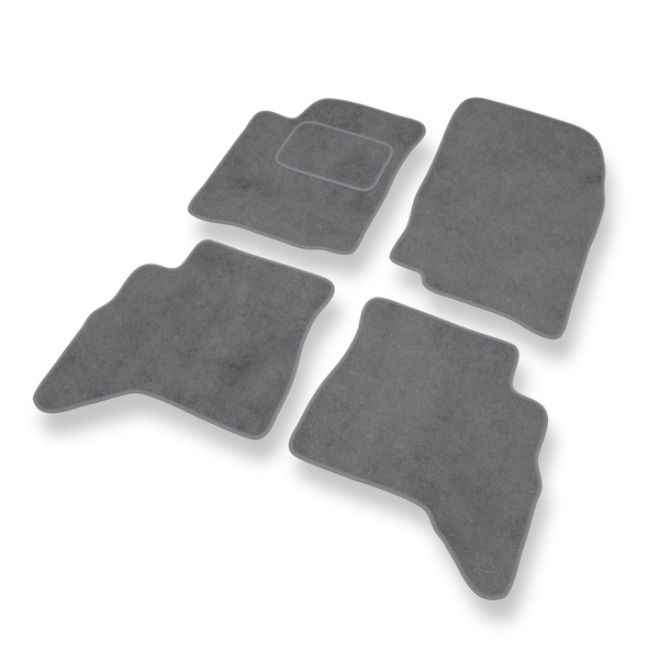 Tapis de Sol Velours adapté pour Suzuki Grand Vitara I SUV (1997-2005) - Premium tapis de voiture - gris