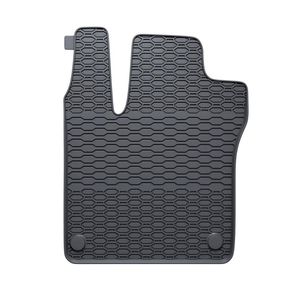 Tapis de sol en caoutchouc adapté pour Renault Twingo E-Tech Hayon (2020-2024) - tapis de voiture - noir - 2 pcs.