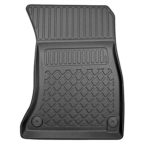 Tapis de sol en TPE adapté pour Audi Q5 II FY SUV, Sportback (01.2017-08.2024) - aussi pour la version hybride - tapis de voiture - noir