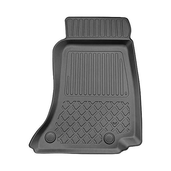 Tapis de sol en TPE adapté pour Mercedes-Benz Classe E W214 Berline, Break (08.2023-....) - aussi pour la version hybride - tapis de voiture - noir