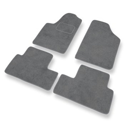 Tapis de Sol Velours adapté pour Citroen Berlingo I Van (1996-2007) - Premium tapis de voiture - gris
