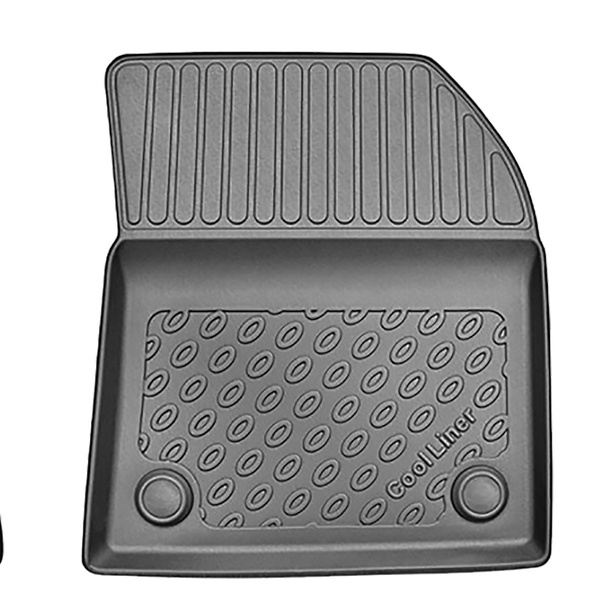 Tapis de sol en TPE adapté pour Citroen C5 Aircross Plug-in Hybrid SUV (01.2020-....) - tapis de voiture - noir