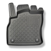 Tapis de sol en TPE adapté pour Audi Q3 F3 SUV, Sportback (08.2018-....) - aussi pour la version Quattro; aussi avec boîte hybride TFSI e Plug-in Hybrid - tapis de voiture - noir