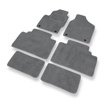 Tapis de Sol Velours adapté pour Ford Galaxy I (1995-2000) - Premium tapis de voiture - gris