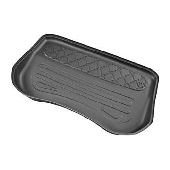 Tapis de coffre adapté pour Tesla Model 3 Berline (07.2017-06.2020) - bac de coffre - protection de coffre voiture - coffre avant; 2 et 4 roues motrices