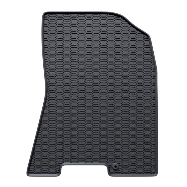Tapis de sol en caoutchouc adapté pour Kia Sportage IV SUV (2016-2021) - tapis de voiture - noir - 4 pcs.