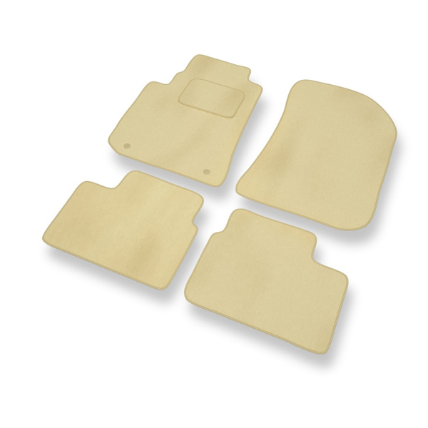 Tapis de Sol Velours adapté pour Rover 75 Berline, Tourer (1999-2005) - Premium tapis de voiture - beige
