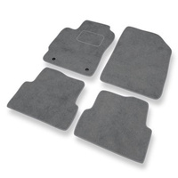 Tapis de Sol Velours adapté pour Chevrolet Aveo II T300 (2011-2020) - Premium tapis de voiture - gris