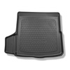 Tapis de coffre adapté pour Volkswagen Arteon Berline (06.2017-....) - bac de coffre - protection de coffre voiture - avec kit de réparation, sans roue de secours ; cavité gauche amovible