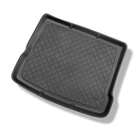 Tapis de coffre adapté pour Audi Q3 SUV (08.2011-06.2018) - bac de coffre - protection de coffre voiture - coffre supérieur ; avec roue de secours à usage temporaire; aussi pour la version Quattro