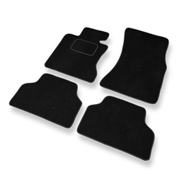 Tapis de Sol Velours adapté pour BMW 5 M5 IV E60 Berline (2005-2010) - Premium tapis de voiture - noir