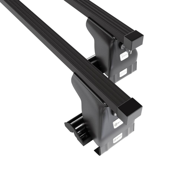 Barres de toit en acier adapté pour BMW 5 E61 Touring (2004-2009) - Porte-Bagages de Voiture noir - toit normal