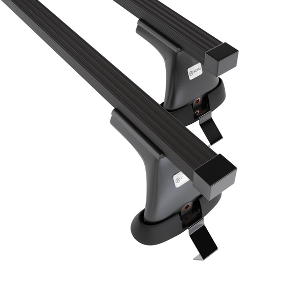 Barres de toit en acier adapté pour Renault Kadjar SUV (2015-2022) - Porte-Bagages de Voiture noir - toit normal