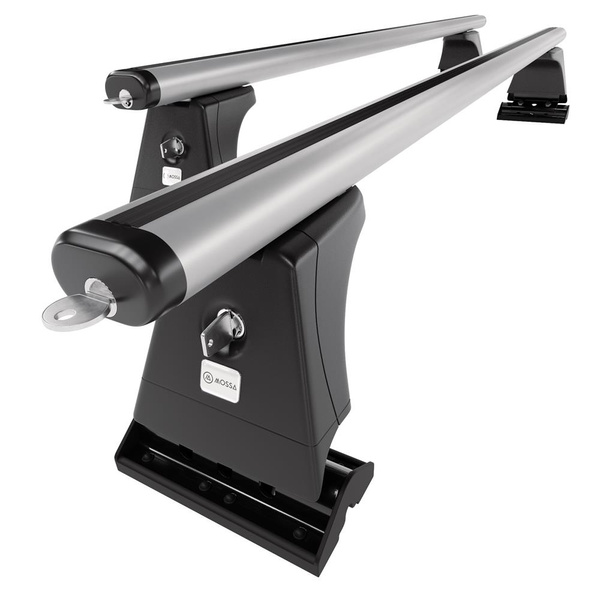 Barres de toit en aluminium adapté pour Citroen C5 Berline (2008-2017) - Porte-Bagages de Voiture argent - points de montage - (suivant le modèle de voiture ils peuvent se situer à différents endroits)