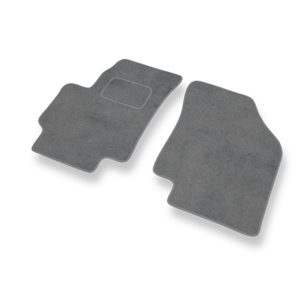 Tapis de Sol Velours adapté pour Kia Rio II (2005-2011) - Premium tapis de voiture - gris