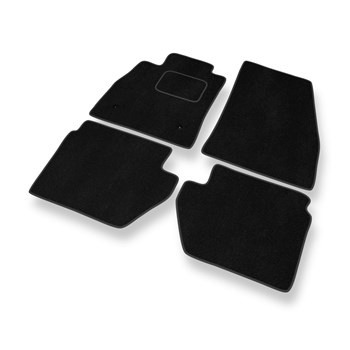 Tapis de Sol Velours adapté pour Ford KA+ (2016-2021) - Premium tapis de voiture - noir