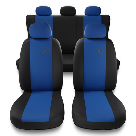 Housses de siège adaptées pour Audi A1 I, II (2010-2019) - housse siege voiture universelles - couverture siege - X.R-BL