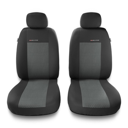 Housses de siège avant adaptées pour Alfa Romeo 156 I, II (1997-2007) - housse siege voiture universelles - couverture siege conducteur - 2UNE-2