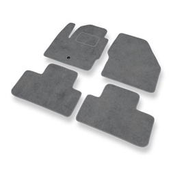 Tapis de Sol Velours adapté pour Land Rover Freelander II SUV (2006-2014) - Premium tapis de voiture - gris