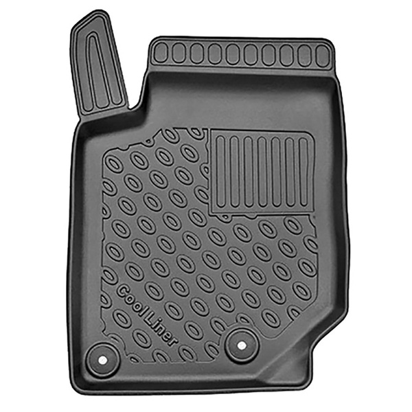 Tapis de sol en TPE adapté pour Opel Mokka B SUV (02.2021-....) - pas pour la version électrique et hybride - tapis de voiture - noir