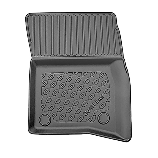 Tapis de sol en TPE adapté pour Land Rover Defender 110 (L663) SUV (01.2020-....) - tapis de voiture - noir