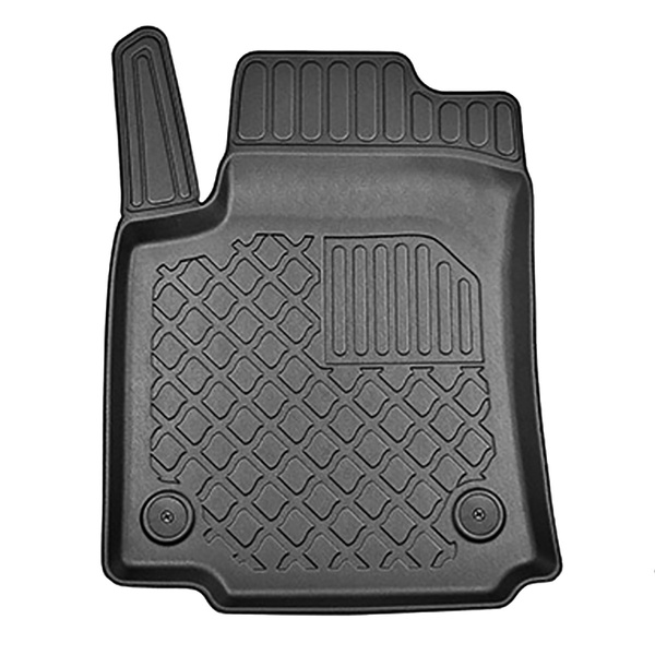 Tapis de sol en TPE adapté pour Citroen C3 Aircross I SUV (11.2017-05.2024) - tapis de voiture - noir