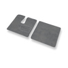 Tapis de Sol Velours adapté pour Toyota Hiace IV Van (1995-2004) - Premium tapis de voiture - gris