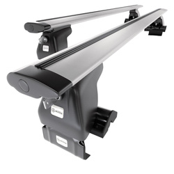 Barres de toit en aluminium adapté pour Kia Carens mk II Monospace (2002-2006) - Porte-Bagages de Voiture argent - toit normal