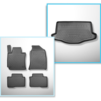 Kit tapis de coffre et tapis de voiture TPE pour: SsangYong Tivoli 0 Crossover (