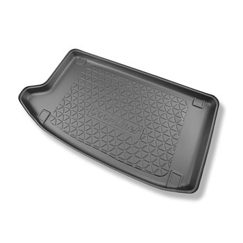 Tapis de coffre adapté pour Kia e-Soul SUV (05.2019-....) - bac de coffre - protection de coffre voiture - coffre supérieur; plancher double du coffre en position haute