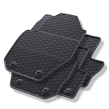 Tapis de sol en caoutchouc adapté pour Volvo XC60 (2008-2017) - tapis de voiture - noir