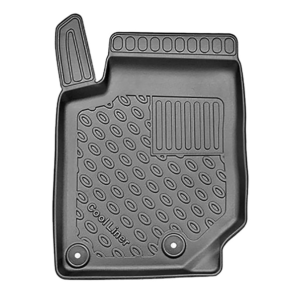 Tapis de sol en TPE adapté pour Citroen C4 X Hayon (10.2022-....) - pas pour la version électrique et hybride - tapis de voiture - noir