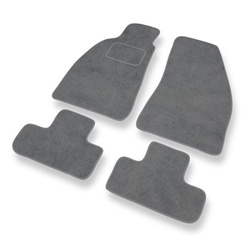 Tapis de Sol Velours adapté pour Alfa Romeo Spider V Cabriolet (1994-2006) - Premium tapis de voiture - gris